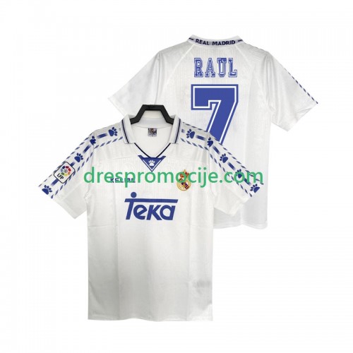 Real Madrid RAUL 7 Dres Retro Domaći 1996 1997 Kratkih Rukava Real Madrid RAUL 7 Dres Retro Domaći 1996 1997 Kratkih Rukava